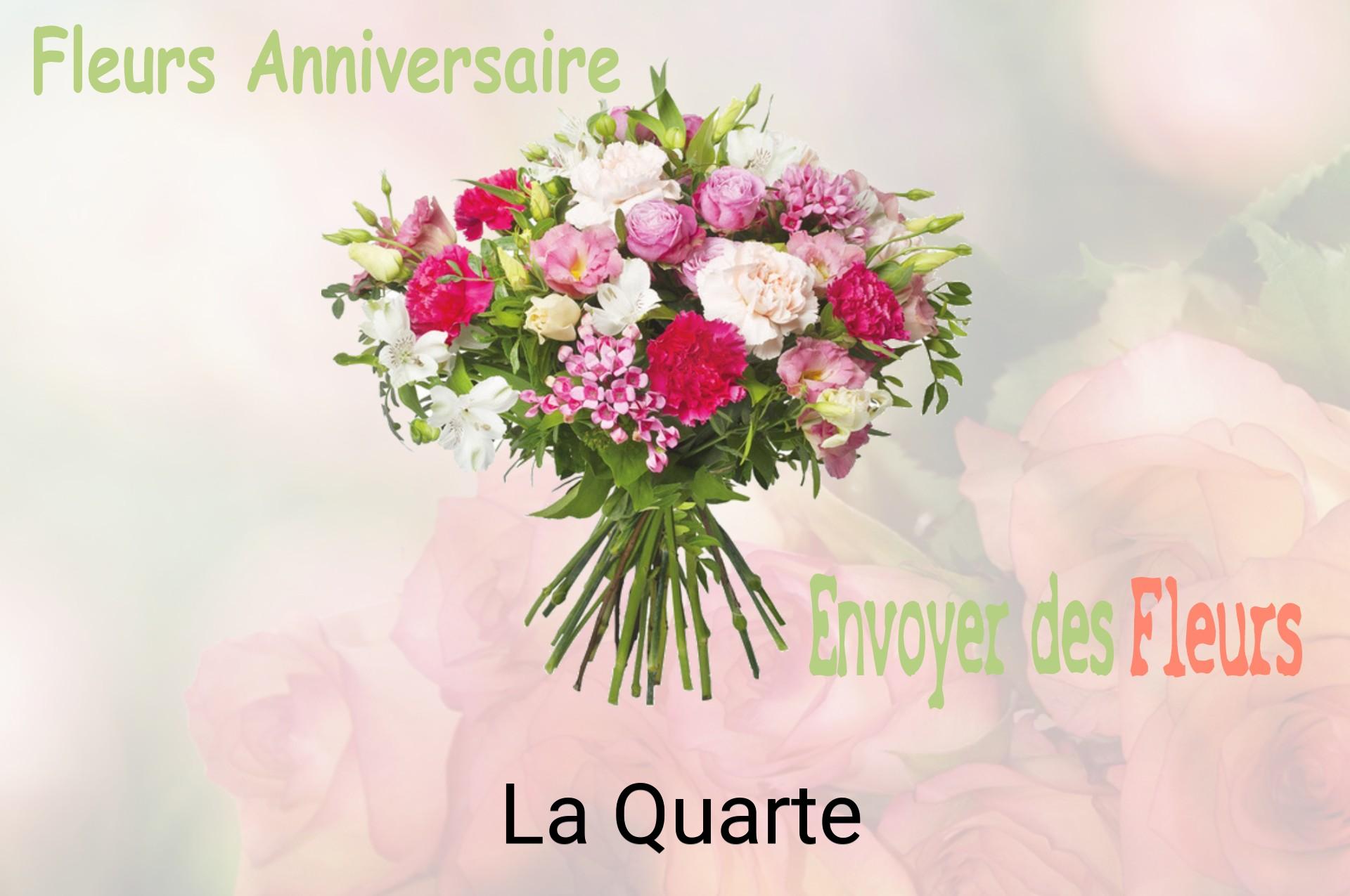 Bouquet de fleurs d’anniversaire livré à La Quarte